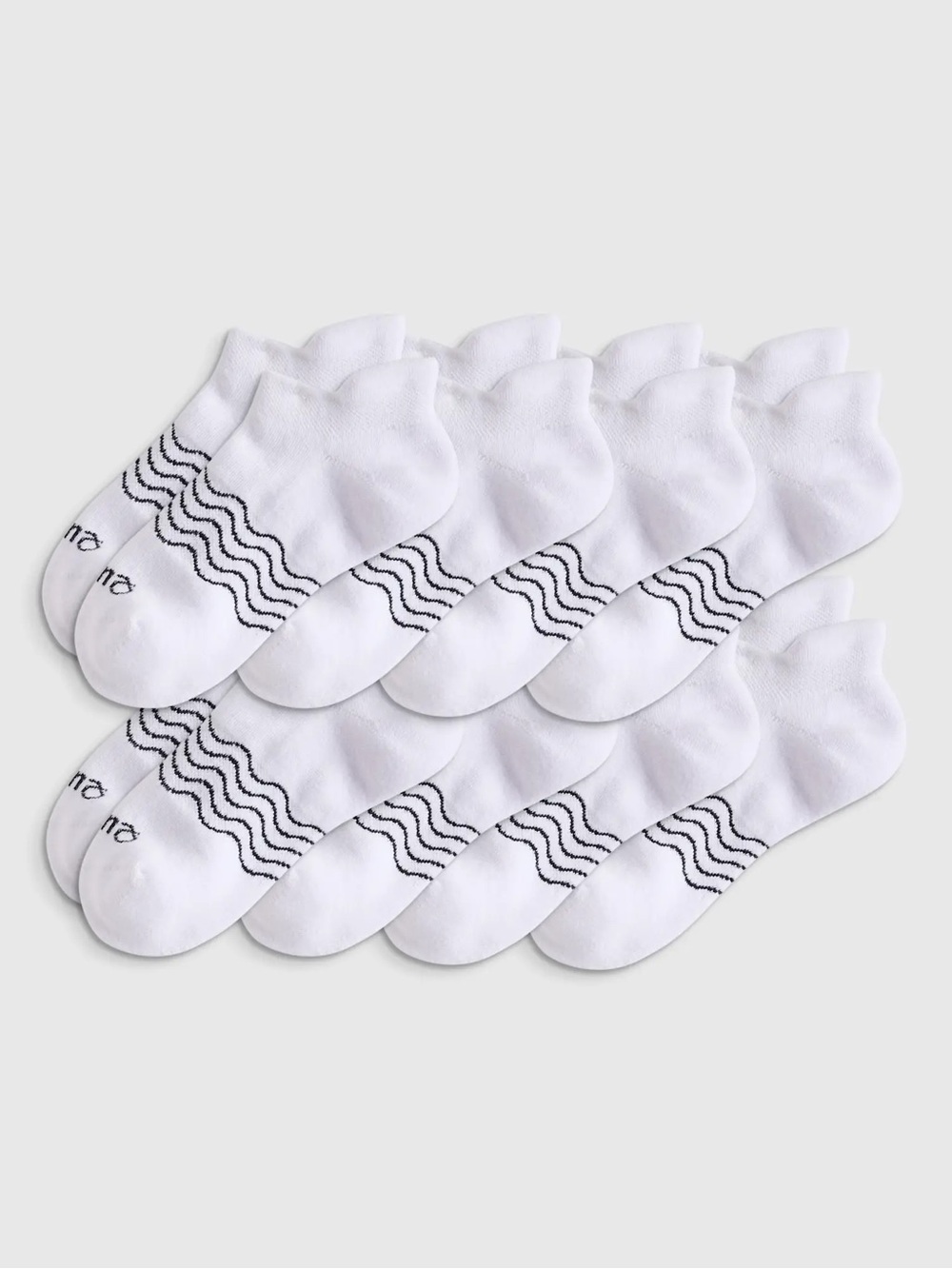 Nwot QUINCE Pack Of 8 Kids Organic Cotton Ankle Socks Large White 8569